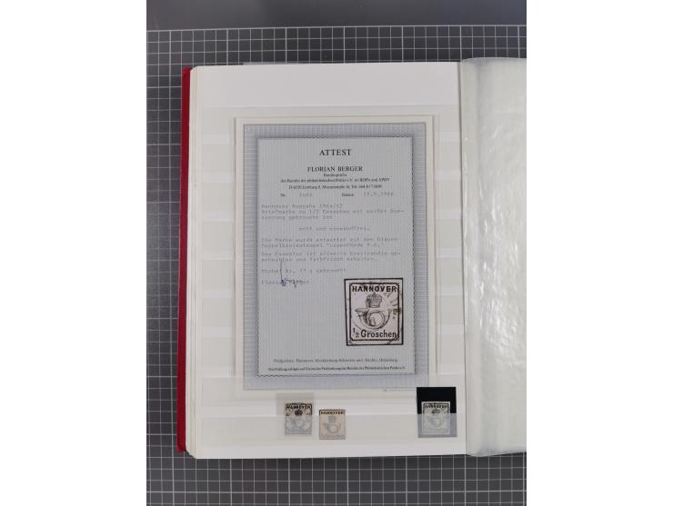 Baden bis Württemberg, gestempelter/ungebrauchter und postfrischer Sammlungsbestand, dabei u.a. Bayern Mi.-Nr. 1Ia ungebrauch