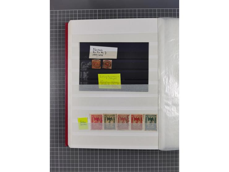 Baden bis Württemberg, gestempelter/ungebrauchter und postfrischer Sammlungsbestand, dabei u.a. Bayern Mi.-Nr. 1Ia ungebrauch