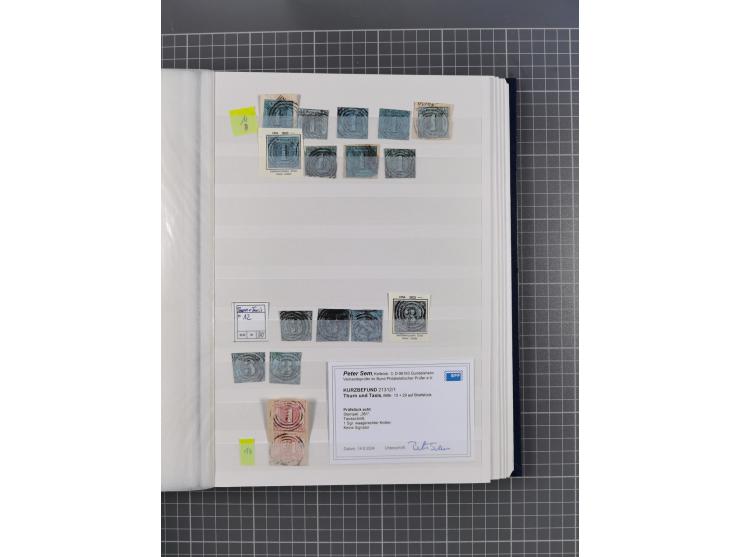 Baden bis Württemberg, gestempelter/ungebrauchter und postfrischer Sammlungsbestand, dabei u.a. Bayern Mi.-Nr. 1Ia ungebrauch