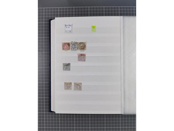 Baden bis Württemberg, gestempelter/ungebrauchter und postfrischer Sammlungsbestand, dabei u.a. Bayern Mi.-Nr. 1Ia ungebrauch