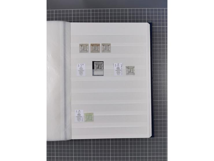 Baden bis Württemberg, gestempelter/ungebrauchter und postfrischer Sammlungsbestand, dabei u.a. Bayern Mi.-Nr. 1Ia ungebrauch