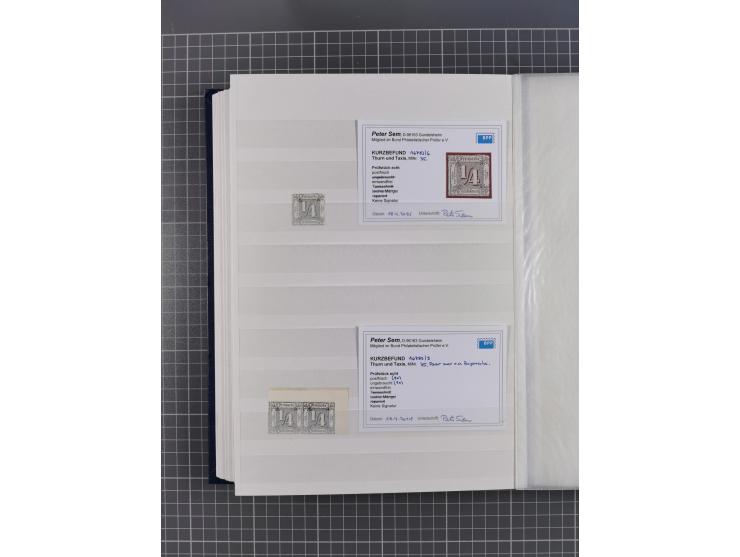 Baden bis Württemberg, gestempelter/ungebrauchter und postfrischer Sammlungsbestand, dabei u.a. Bayern Mi.-Nr. 1Ia ungebrauch