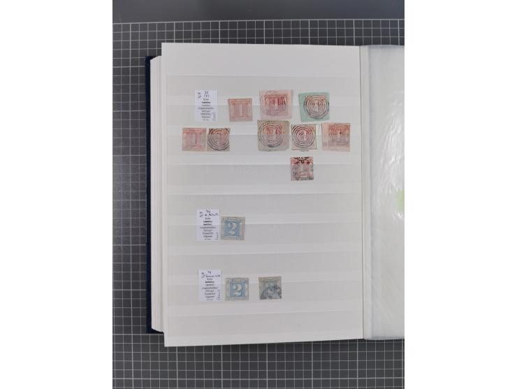 Baden bis Württemberg, gestempelter/ungebrauchter und postfrischer Sammlungsbestand, dabei u.a. Bayern Mi.-Nr. 1Ia ungebrauch