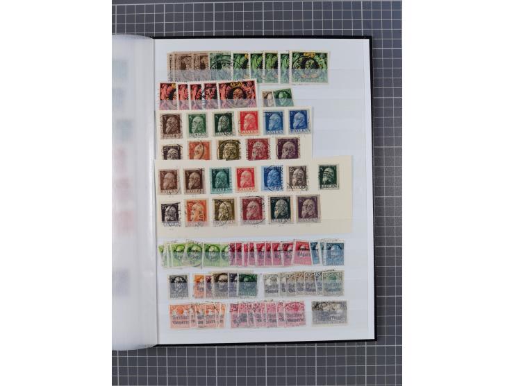 Baden bis Württemberg, gestempelter/ungebrauchter und postfrischer Sammlungsbestand, dabei u.a. Bayern Mi.-Nr. 1Ia ungebrauch