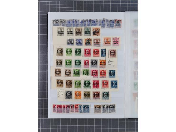 Baden bis Württemberg, gestempelter/ungebrauchter und postfrischer Sammlungsbestand, dabei u.a. Bayern Mi.-Nr. 1Ia ungebrauch