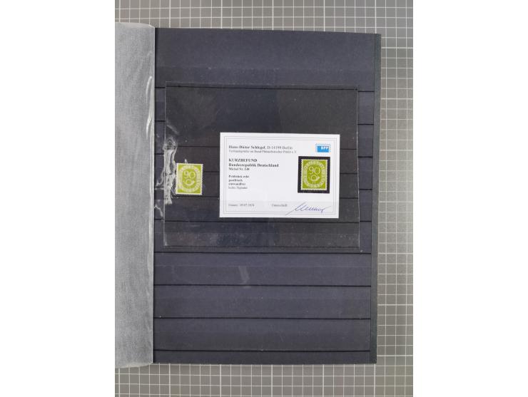 1948/51, meist postfrischer und gestempelter Bestand, angefangen ab Posthornsatz kpl. postfrisch sign. bzw. 70-90 Pfg. unsign