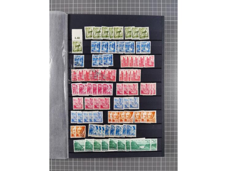 1948/51, meist postfrischer und gestempelter Bestand, angefangen ab Posthornsatz kpl. postfrisch sign. bzw. 70-90 Pfg. unsign