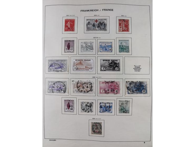 1849/1961, unused and used collection, including some French Colonies, a few better items like Mi.-Nr. 152 used, 239 used and