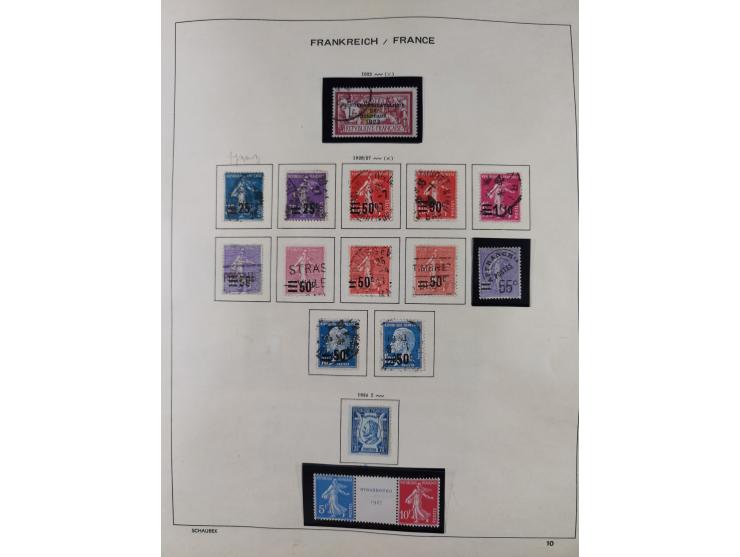 1849/1961, unused and used collection, including some French Colonies, a few better items like Mi.-Nr. 152 used, 239 used and