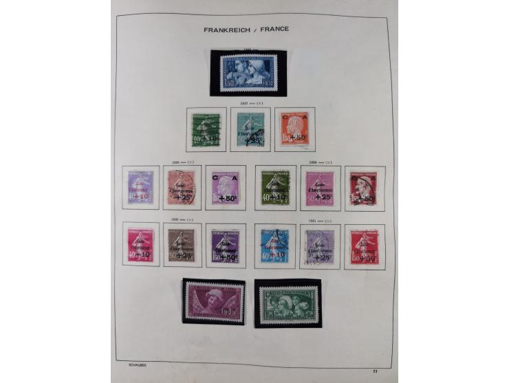 1849/1961, unused and used collection, including some French Colonies, a few better items like Mi.-Nr. 152 used, 239 used and