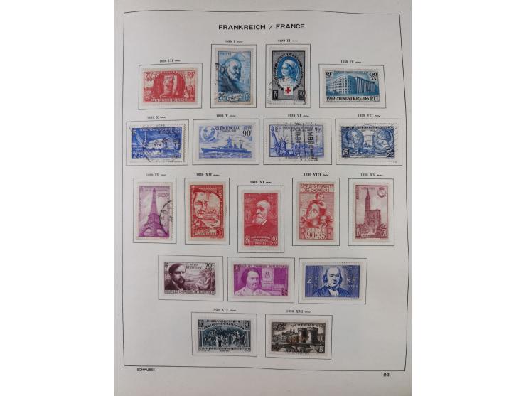 1849/1961, unused and used collection, including some French Colonies, a few better items like Mi.-Nr. 152 used, 239 used and