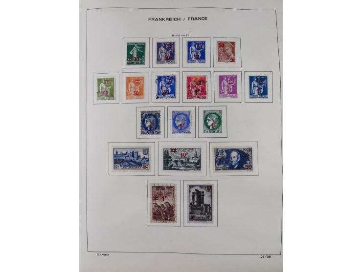 1849/1961, unused and used collection, including some French Colonies, a few better items like Mi.-Nr. 152 used, 239 used and