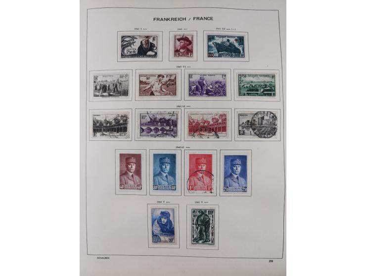 1849/1961, unused and used collection, including some French Colonies, a few better items like Mi.-Nr. 152 used, 239 used and