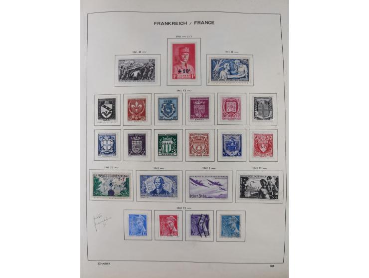 1849/1961, unused and used collection, including some French Colonies, a few better items like Mi.-Nr. 152 used, 239 used and