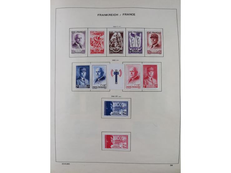 1849/1961, unused and used collection, including some French Colonies, a few better items like Mi.-Nr. 152 used, 239 used and