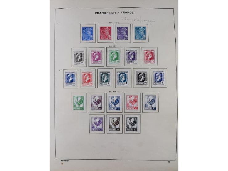 1849/1961, unused and used collection, including some French Colonies, a few better items like Mi.-Nr. 152 used, 239 used and