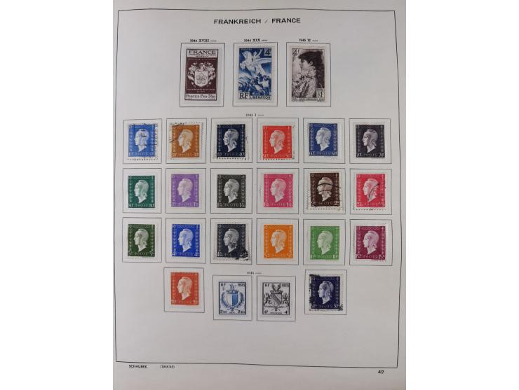 1849/1961, unused and used collection, including some French Colonies, a few better items like Mi.-Nr. 152 used, 239 used and