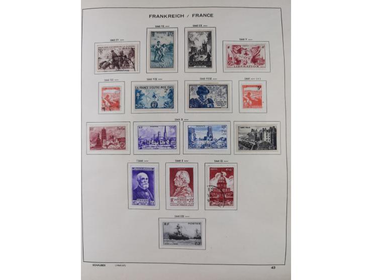 1849/1961, unused and used collection, including some French Colonies, a few better items like Mi.-Nr. 152 used, 239 used and