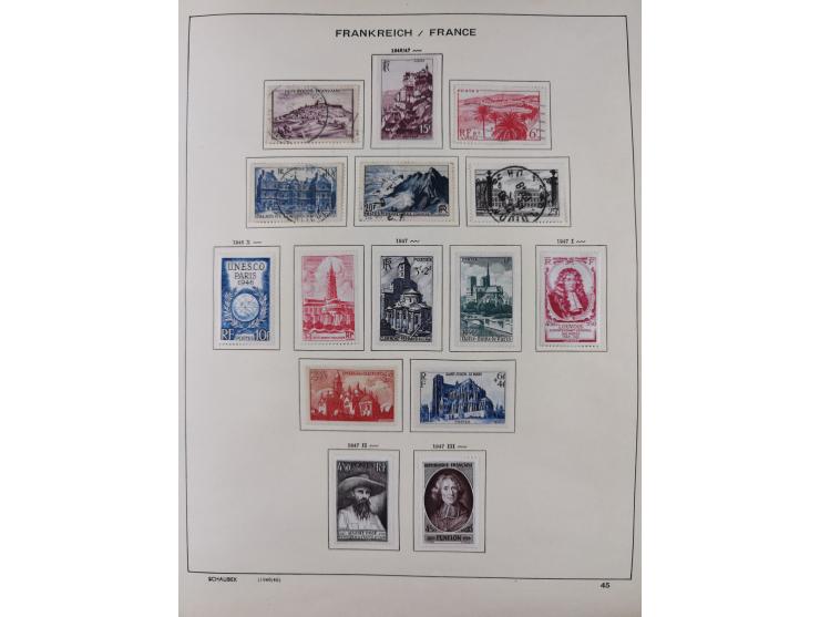 1849/1961, unused and used collection, including some French Colonies, a few better items like Mi.-Nr. 152 used, 239 used and