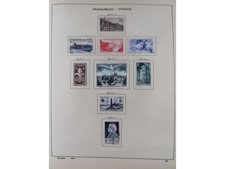 1849/1961, unused and used collection, including some French Colonies, a few better items like Mi.-Nr. 152 used, 239 used and