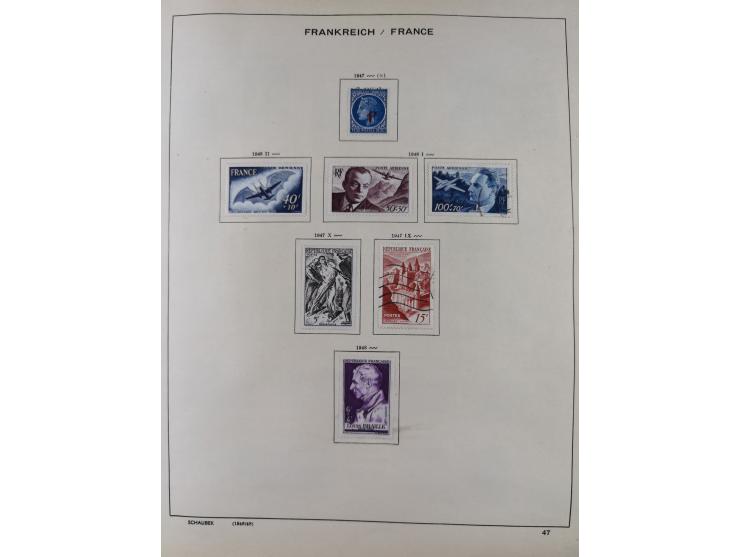 1849/1961, unused and used collection, including some French Colonies, a few better items like Mi.-Nr. 152 used, 239 used and