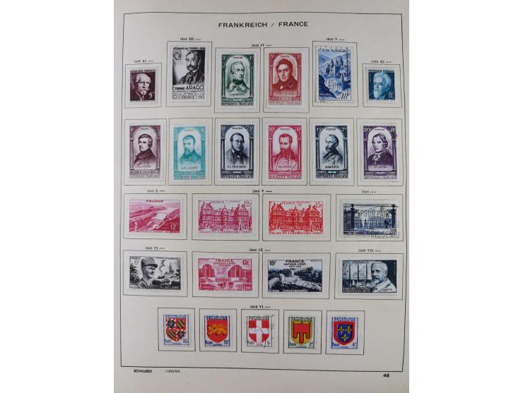 1849/1961, unused and used collection, including some French Colonies, a few better items like Mi.-Nr. 152 used, 239 used and