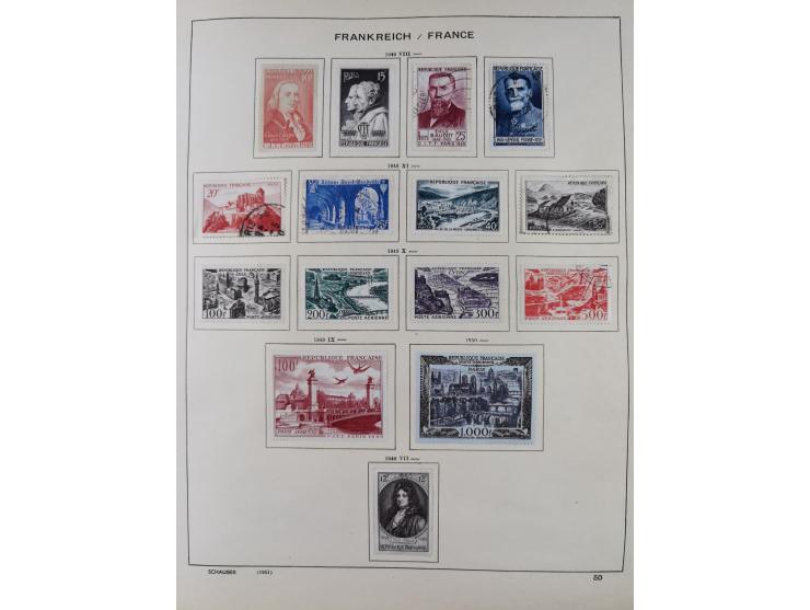 1849/1961, unused and used collection, including some French Colonies, a few better items like Mi.-Nr. 152 used, 239 used and