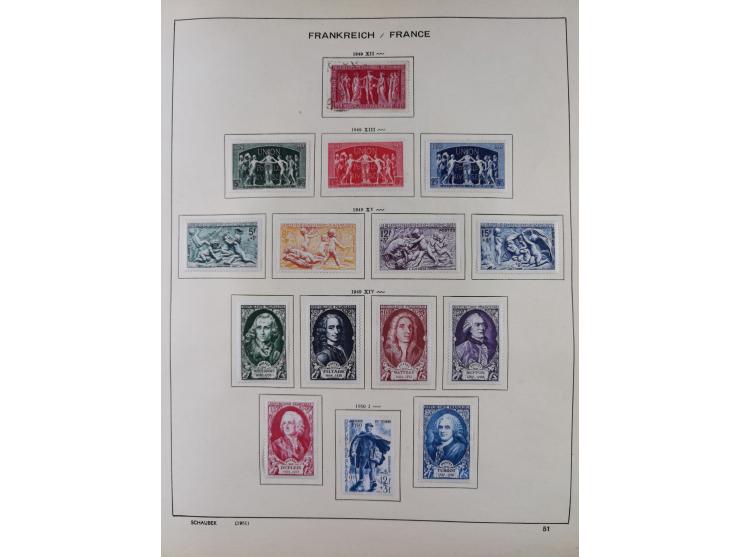 1849/1961, unused and used collection, including some French Colonies, a few better items like Mi.-Nr. 152 used, 239 used and