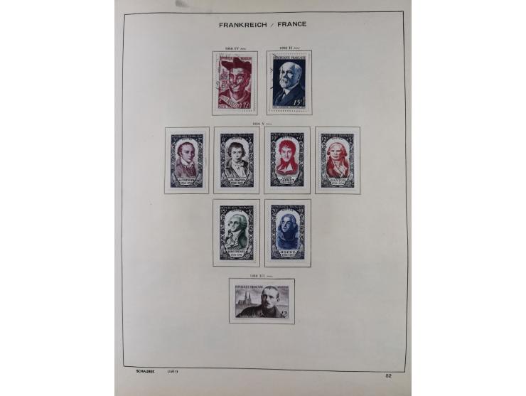 1849/1961, unused and used collection, including some French Colonies, a few better items like Mi.-Nr. 152 used, 239 used and