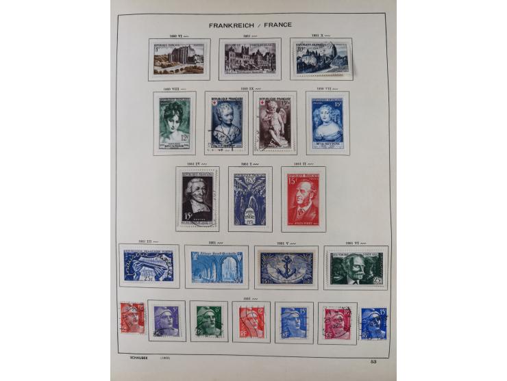 1849/1961, unused and used collection, including some French Colonies, a few better items like Mi.-Nr. 152 used, 239 used and