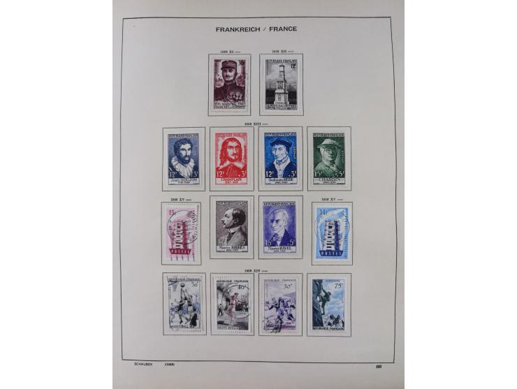 1849/1961, unused and used collection, including some French Colonies, a few better items like Mi.-Nr. 152 used, 239 used and