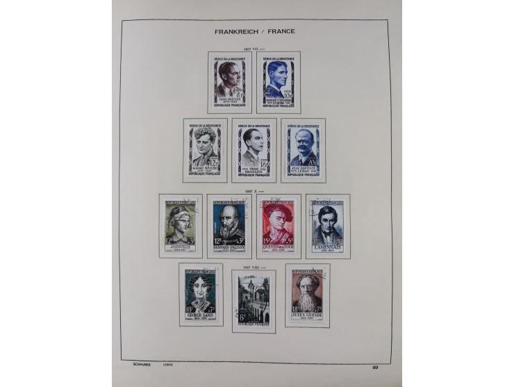 1849/1961, unused and used collection, including some French Colonies, a few better items like Mi.-Nr. 152 used, 239 used and