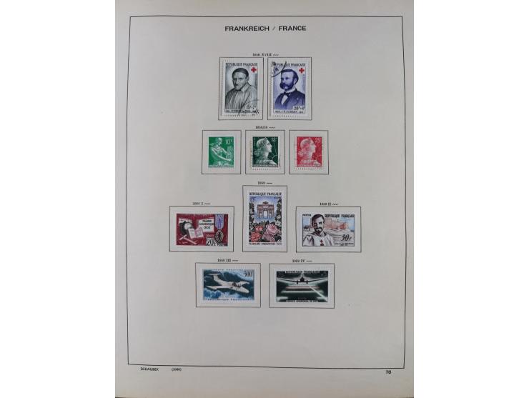 1849/1961, unused and used collection, including some French Colonies, a few better items like Mi.-Nr. 152 used, 239 used and