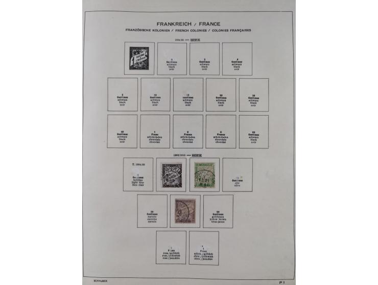 1849/1961, unused and used collection, including some French Colonies, a few better items like Mi.-Nr. 152 used, 239 used and