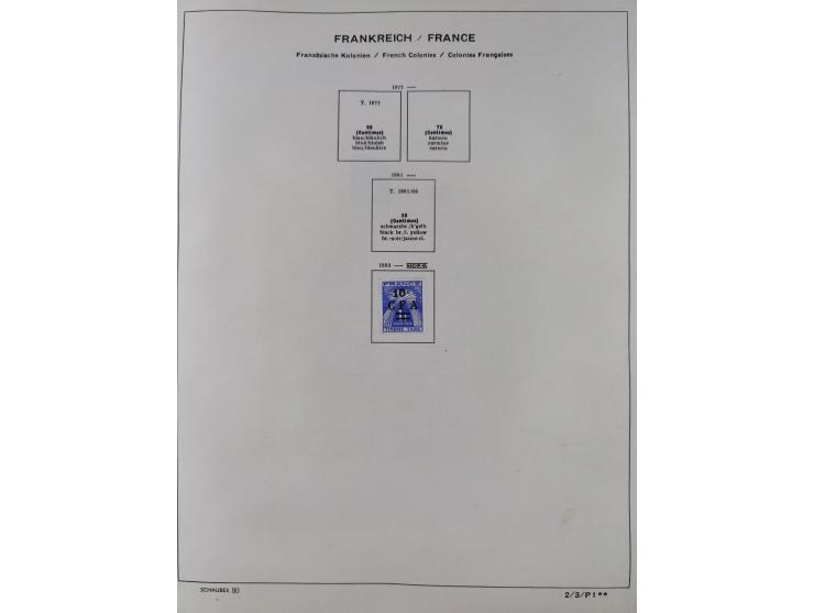 1849/1961, unused and used collection, including some French Colonies, a few better items like Mi.-Nr. 152 used, 239 used and