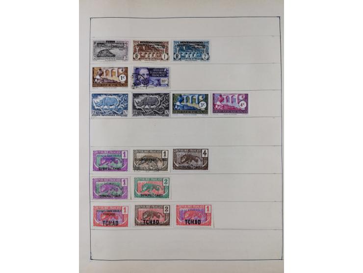 1849/1961, unused and used collection, including some French Colonies, a few better items like Mi.-Nr. 152 used, 239 used and