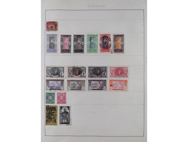 1849/1961, unused and used collection, including some French Colonies, a few better items like Mi.-Nr. 152 used, 239 used and