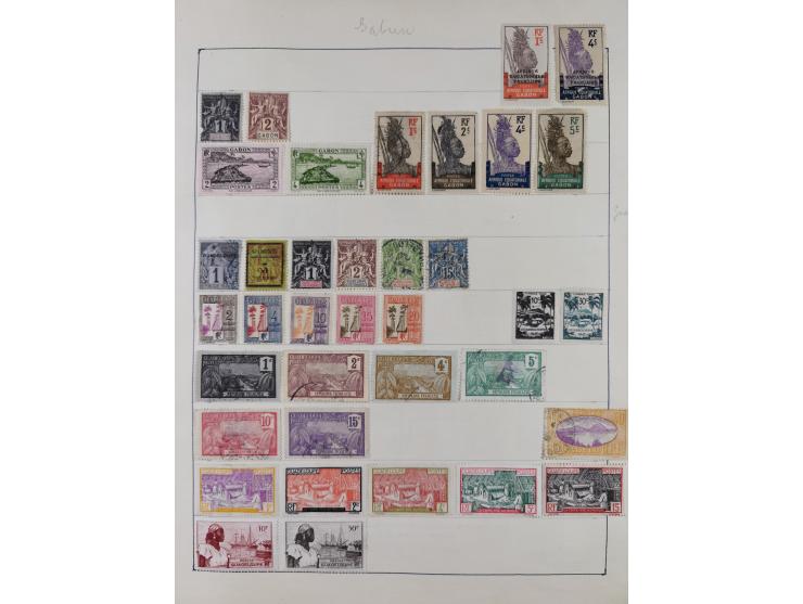 1849/1961, unused and used collection, including some French Colonies, a few better items like Mi.-Nr. 152 used, 239 used and