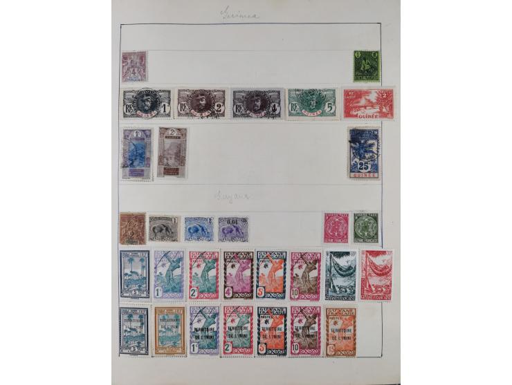 1849/1961, unused and used collection, including some French Colonies, a few better items like Mi.-Nr. 152 used, 239 used and