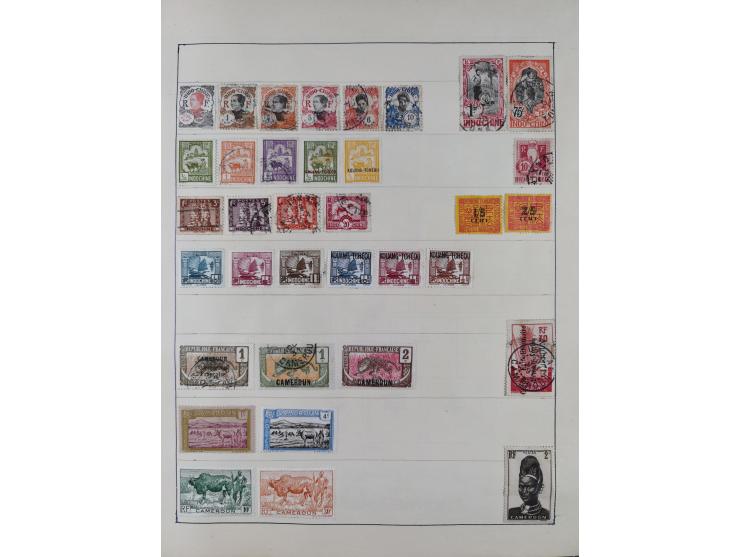 1849/1961, unused and used collection, including some French Colonies, a few better items like Mi.-Nr. 152 used, 239 used and