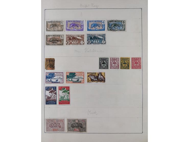 1849/1961, unused and used collection, including some French Colonies, a few better items like Mi.-Nr. 152 used, 239 used and