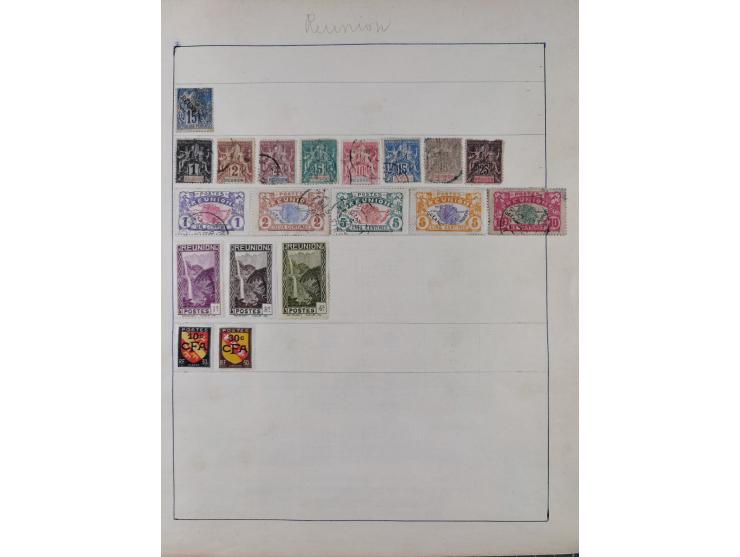 1849/1961, unused and used collection, including some French Colonies, a few better items like Mi.-Nr. 152 used, 239 used and