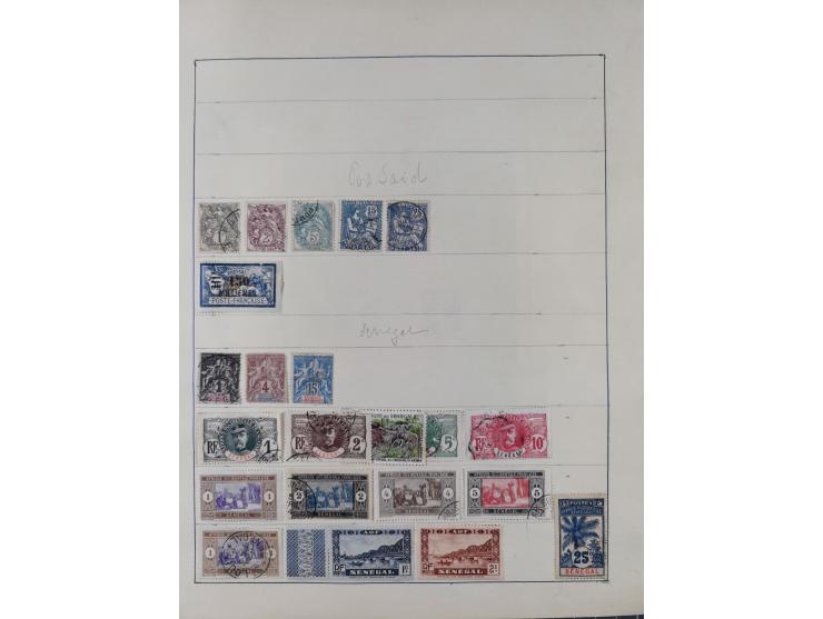 1849/1961, unused and used collection, including some French Colonies, a few better items like Mi.-Nr. 152 used, 239 used and