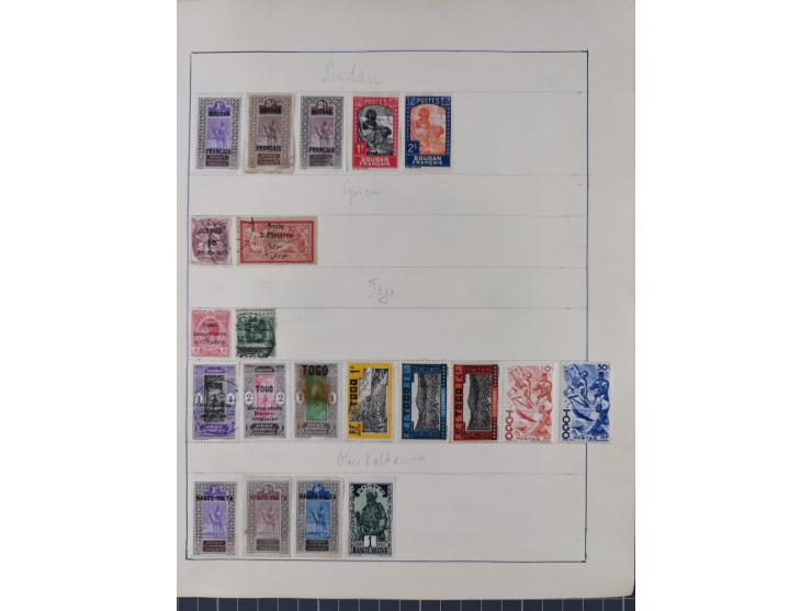 1849/1961, unused and used collection, including some French Colonies, a few better items like Mi.-Nr. 152 used, 239 used and