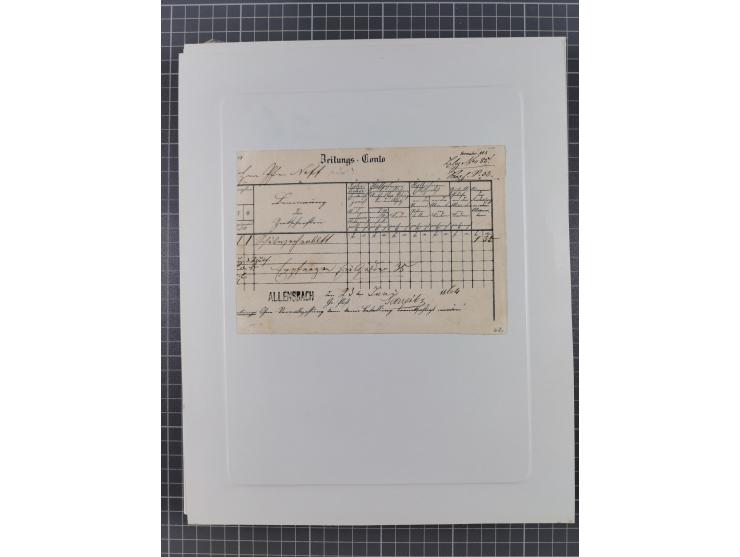 AACH bis ZELL, große Stempelsammlung von Vorphilatelie bis Nachverwendungen in 15 Schubern, mit über 900 Belegen und vielen l