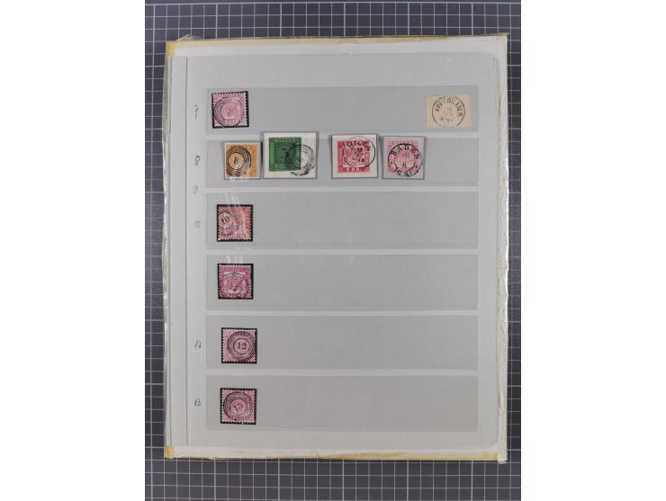 AACH bis ZELL, große Stempelsammlung von Vorphilatelie bis Nachverwendungen in 15 Schubern, mit über 900 Belegen und vielen l