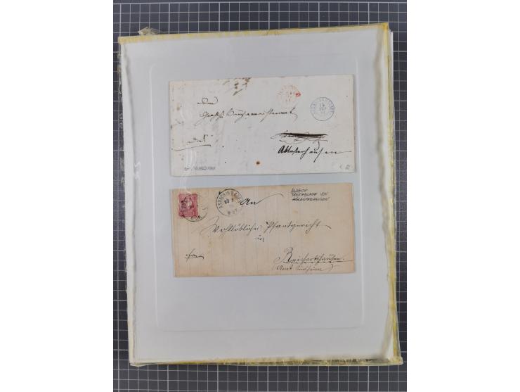 AACH bis ZELL, große Stempelsammlung von Vorphilatelie bis Nachverwendungen in 15 Schubern, mit über 900 Belegen und vielen l