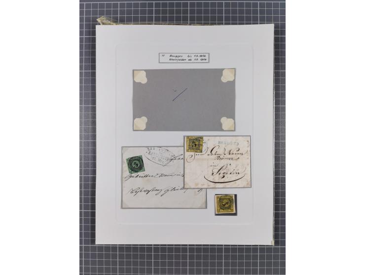 AACH bis ZELL, große Stempelsammlung von Vorphilatelie bis Nachverwendungen in 15 Schubern, mit über 900 Belegen und vielen l