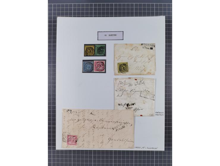 AACH bis ZELL, große Stempelsammlung von Vorphilatelie bis Nachverwendungen in 15 Schubern, mit über 900 Belegen und vielen l