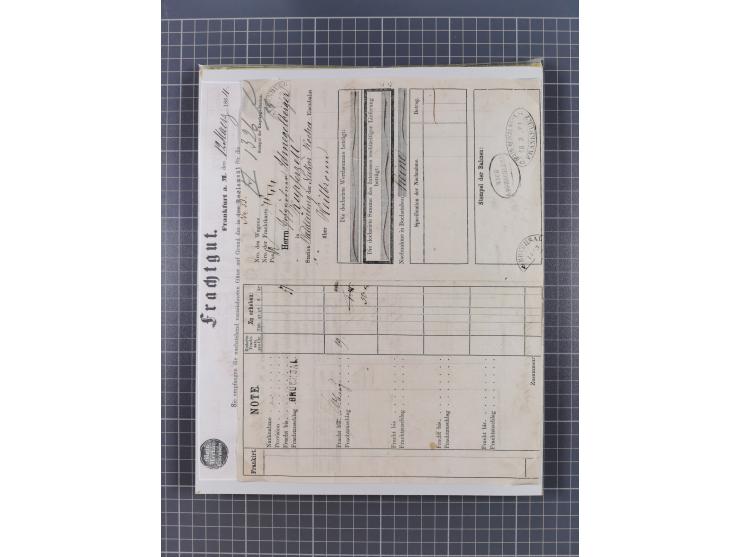 AACH bis ZELL, große Stempelsammlung von Vorphilatelie bis Nachverwendungen in 15 Schubern, mit über 900 Belegen und vielen l